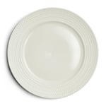 Rivièra Maison Assiette, Assiette plate Vaisselle, Décoration de table, Salle à manger, Cuisine - 1 pièce - RM Bellecôte Dinner Plate - Blanc - Porcelaine - (ØxH) 26.5x2