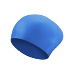 Nike Swim Blue Solid Colour Long Hair Silicone Swim Cap NESSA198-460-New