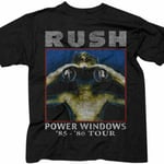 Rush Power Window '85-'86 Tour Hard Concert Rock Geddy Lee Music Band Shirt