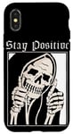 iPhone X/XS stay positive grim reaper dead inside thumb up reaper Gothic Case