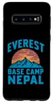 Coque pour Galaxy S10 Everest Basecamp Népal Mountain Lover Hiker Saying Everest