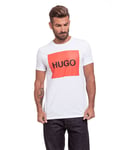 Hugo Boss Mens Short Sleeve T-shirt in White Cotton - Size 2XL