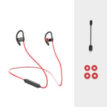 Fashion Bluetooth Earphone, Bluetooth Headphones, 12H Playtime HD Stereo Bass with Noise Cancelling Mic In Ear Wireless Sports Earphones, for Working Gym etc (Color : Red)
