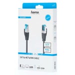 HAMA Nätverkskabel CAT6a S / FTP 0.5m - Svart