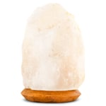 Selamix Vit Saltstenslampa med Sockel, 2-3 kg