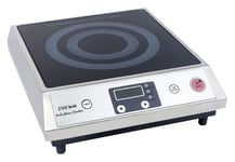 Induction Cooker Hob Electric Single Ring Stainless Steel 2.7KW Commercial