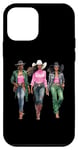 iPhone 12 mini Black Cowgirl Western Chic African American Melanin Cowgirl Case