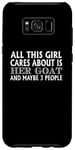 Coque pour Galaxy S8+ Goat Lover Funny - Cette fille tient à sa chèvre