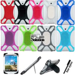 Soft Silicone Back Stand Shockproof Cover Case Acer Iconia One Tablet + Stylus