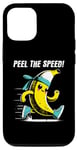 Coque pour iPhone 12/12 Pro Peel The Speed, amateur de jogging et de course à pied avec un jeu de mots à la banane
