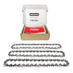 Oregon 91P 3-Pack Chainsaw Chain for 16-Inch (40 cm) Bar -57 Drive Links – low-kickback chain fits Titan, Gardenline, Black & Decker and more (91P057X3)