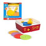 Fisher-Price Classics | Music Box Record Player | Baby Musical Toy, Baby Interactive Toy, Classic Toy with Retro Style Packaging, Pretend Play Toys for Boys and Girls Ages 18 Months+ | Basic Fun 1697