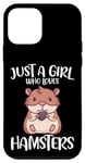 Coque pour iPhone 12 mini Just A Girl Who Loves Hamster doré pour rongeur