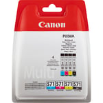 Canon 0386C005/CLI-571 Ink cartridge multi pack Bk,C,M,Y, 4x1.11K page