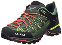 Salewa Women's WS Mountain Trainer Lite Gore-TEX Trekking & Hiking Shoes, Feld Green Fluo Coral, 5.5 UK