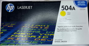 Genuine/Authentic HP504A - CE252A Yellow Toner/Printer Cartridge - New/Sealed
