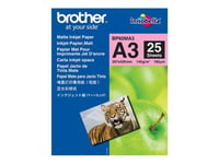 Brother BP - Mat - A3 (297 x 420 mm) - 145 g/m² - 25 feuille(s) papier - pour Brother HL-J6000, MFC-J2340, J3540, J3940, J5340, J5630, J6583, J6983, J6995, J6997, J6999