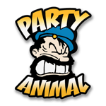 Brutus The Party Animal Sticker, Accessories