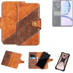 Mobile Phone Sleeve for Realme C53 Wallet Case Cover Smarthphone Braun 