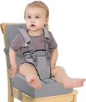 Booster Seat for Dining Chair - Toddler Harness Seat Straps High Back PU Ease of