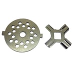 Kitchenaid FGA Food Grinder / Mincer Fine Cutting Plate With A Cutter Blade.