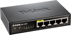 D-Link 5-ports Fast Ethernet PoE Switch