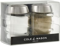Cole And Mason Bray Glass Salt And Pepper Cruet Set Shakers H311810