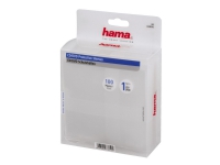 Hama CD/DVD Protective Sleeves - CD/DVD-fodral - kapacitet: 1 CD/DVD - transparent (paket om 100)