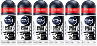 Nivea MEN  Black & White Deodorant 48H Anti-Perspirant Roll On 50ml x 6