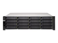 QNAP ES1686DC - Serveur NAS - 16 Baies - rack-montable - SAS 12Gb/s - RAID RAID 0, 1, 5, 6, 10, JBOD, disque de réserve 5, 6 disques de secours, disque de réserve 10, disque de réserve 1 - RAM 64...