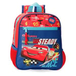 Joumma Disney Cars Lets Race Preschool Backpack Adaptable to Cart Red 23x28x10cm Polyester 6.44L, red, Preschool Backpack Adaptable to Trolley