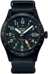Seiko Klockarmband SSK025K1 / 4R34-00C0 L0PF011M0 Läder/Plastic Svart 20mm