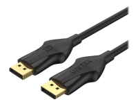 Unitek - DisplayPort-kabel - DisplayPort (hane) till DisplayPort (hane) - 3 m - 8K60Hz stöd, 1440p support 240Hz - svart