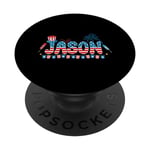 4th July Drinks Party Family Friends Patriotic Names Jason PopSockets Swappable PopGrip