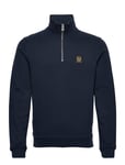 Belstaff Quarter Zip Sweatshirt Designers Sweat-shirts & Hoodies Sweat-shirts Blue Belstaff