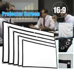 16:9 Portable Foldable Projector Screen Hd Home Theater Outdoor 60in