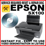 Epson Stylus SX100 :Service Required Reset Disc: Flashing Light Fix