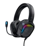 Mixx Audio Gaming Headset RapidX GX2 Black LED RGB Gamer Headphones