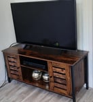 Industrial Style Tv Stand Media Storage Unit Vintage Cabinet Cupboard Console