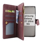 XL Standcase Lyxfodral Samsung Galaxy S21 Ultra 5G (SM-G998B) (Vinröd)