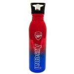 Arsenal FC Screw Top Lid Fade Design Metallic Drinks Bottle Official Merchandise