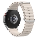 Pehmeä silikoni-älykellon ranneke Polar Ignite/Ignite2/Galaxy Watch 5:lle jne - valkoinen