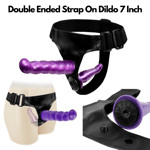 Strap On Dildo with Harness 7 inch Dildo Realistic Penis Strapon Lesbian Sex Toy