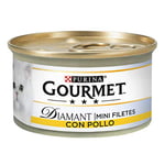 Purina Gourmet Diamant Pâtée pour Chat Lamelles de Viande grillée – Lot de 24 Pots de 85 g – Total : 2,04 kg