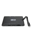 USB-C Laptop Docking Station - HDMI VGA GbE 4K @ 30 Hz Thunderbolt 3 USB-A USB-C PD Charging 3.0 Black - docking station - USB-C 3.1 / Thunderbolt 3 - VGA HDMI - GigE