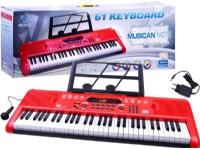 Jokomisiada Orgel Keyboard med mikrofon 61cl rød IN0132