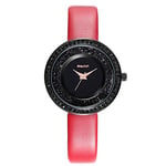 DAZHE Military Watches Quartz Wrist Watches, 2018 Fashion Ladies Belt Watch Set Diamonds in English Watch dial Women's Watch (Color : 7)