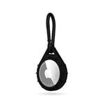 Muvit Porte-clés universel en cuir noir pour Apple Airtag