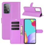 samsung Samsung A52 PU Wallet Case Purple