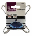 Gas Hob chrome Trivet Safety Stars Burner Stabiliser Pan Kettle - Pack Of